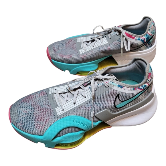 Nike Air Zoom SuperRep 3 Womens Shoes DQ0303-001 Gray Photon Dust Pink - Sz 10.5 - Picture 2 of 7